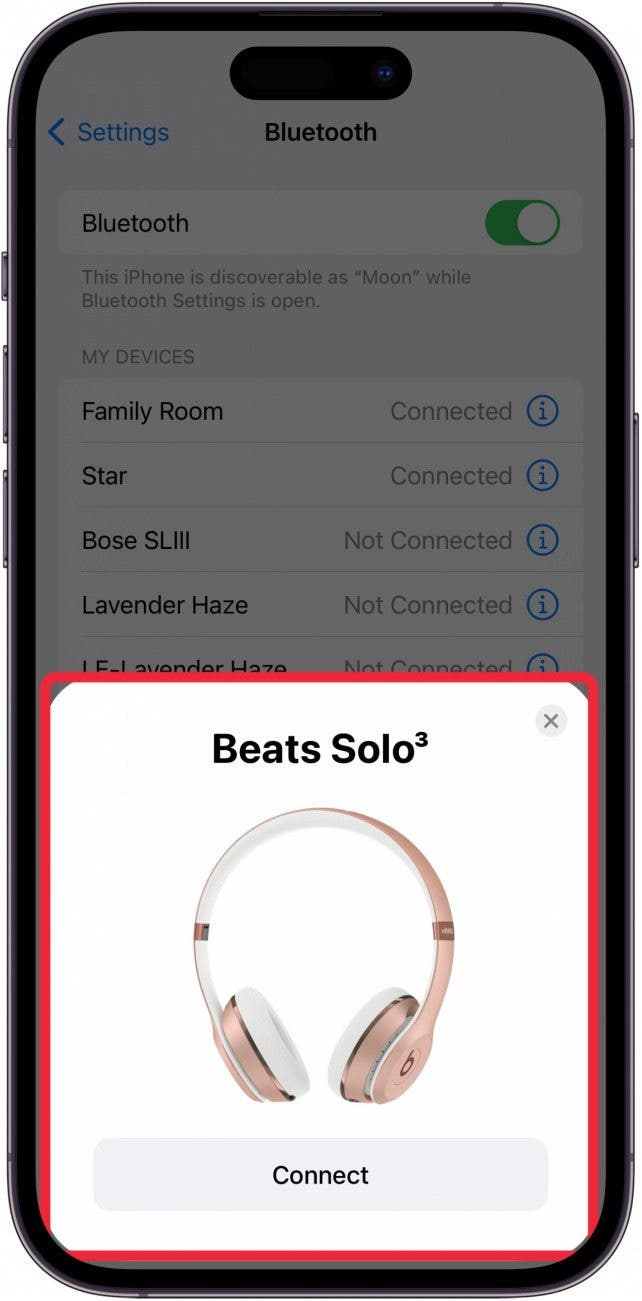 Bluetooth vom iPhone
