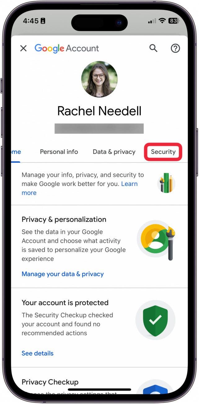 Google Mail-Bestätigung in zwei Schritten