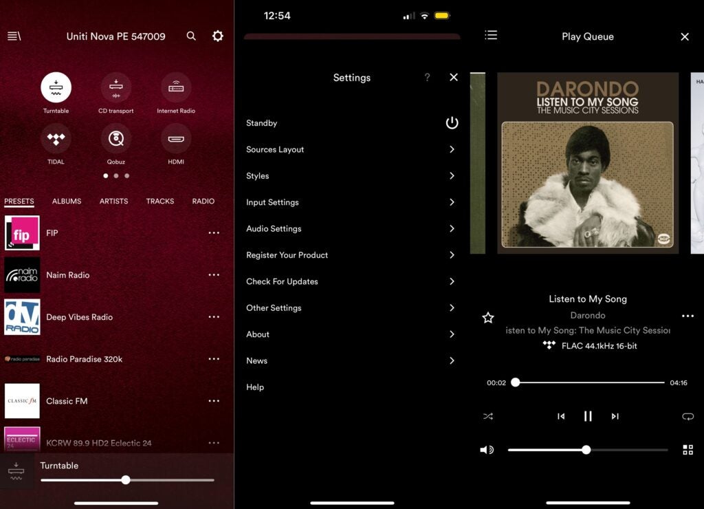 Naim Uniti Nova PE Focal und Naim-App