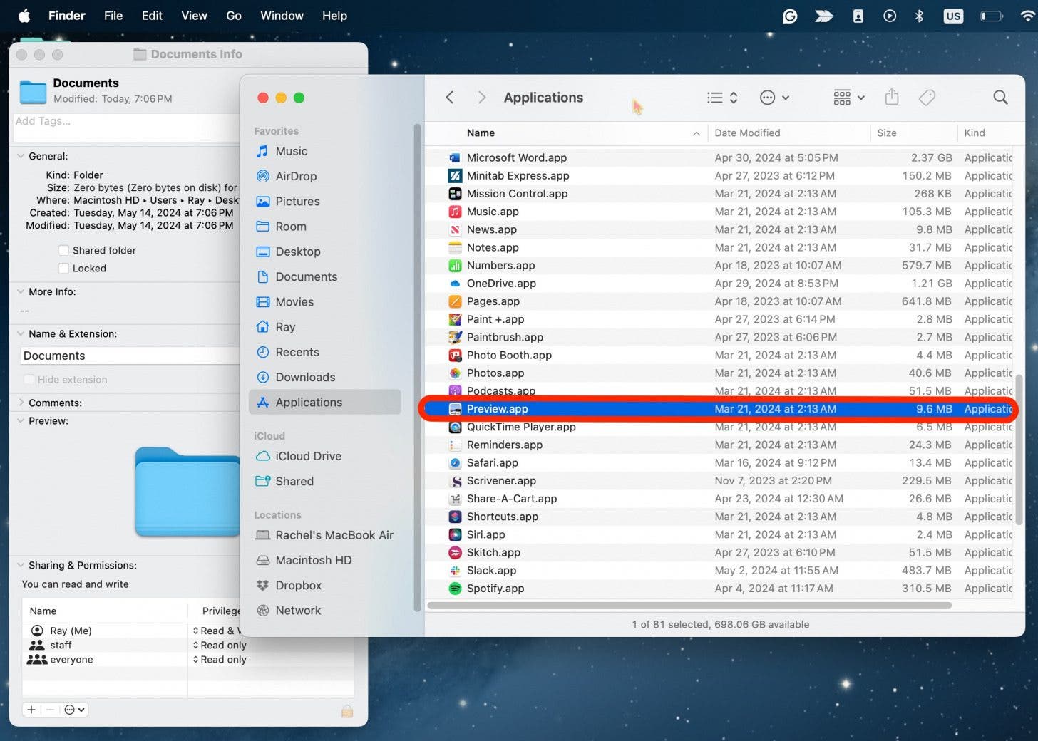 So ändern Sie die Ordnerfarbe auf dem Mac