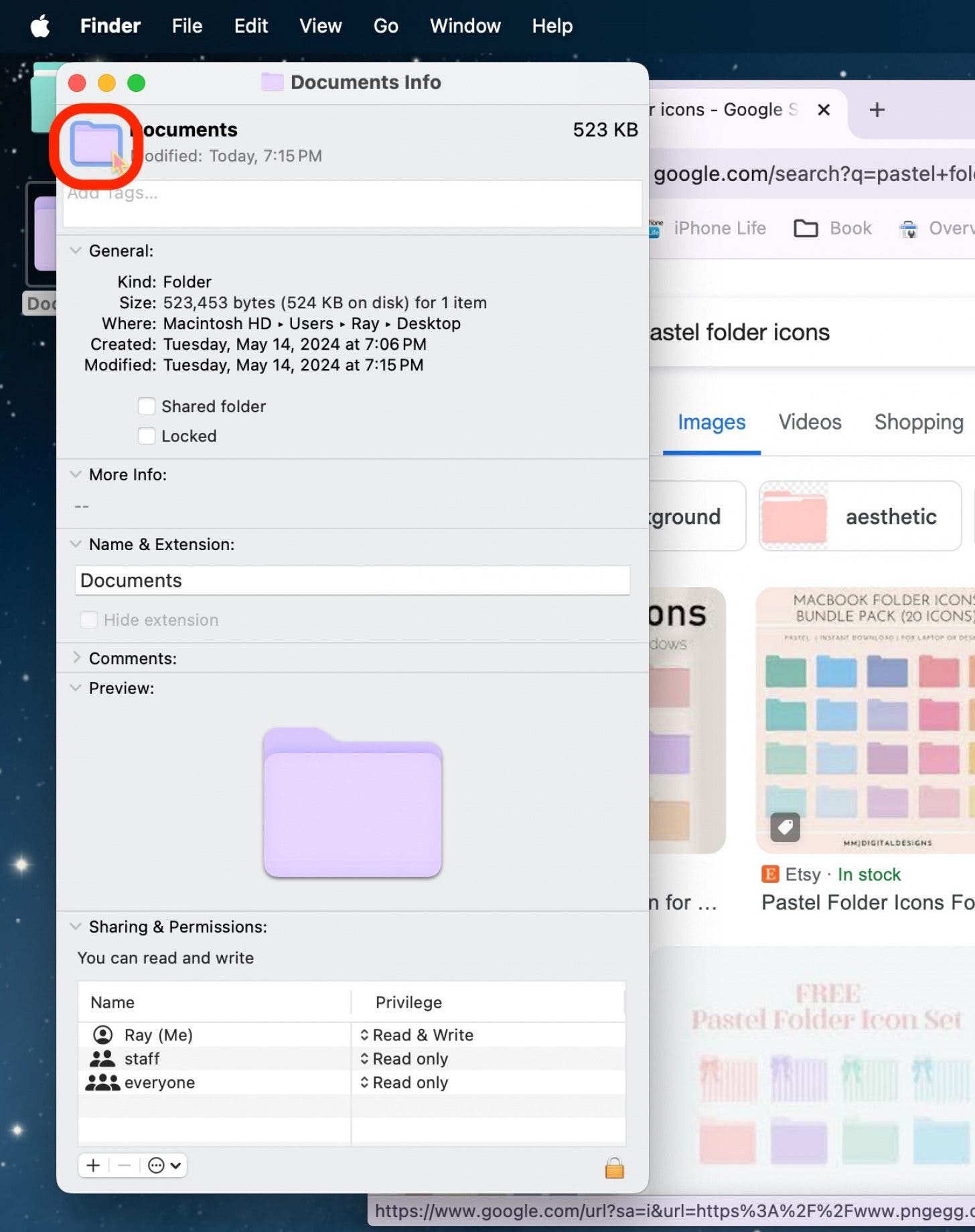 bunte Ordner Mac