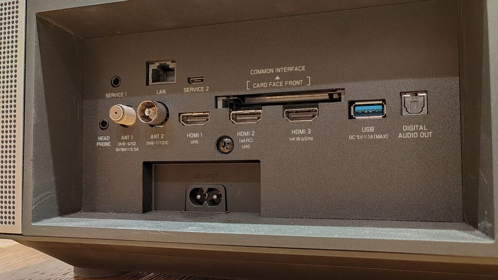 Leica Cine 1 Anschlüsse hinten