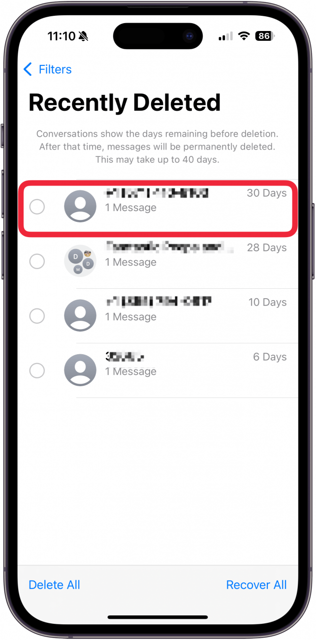 So deaktivieren Sie die Meldung von Junk-Text