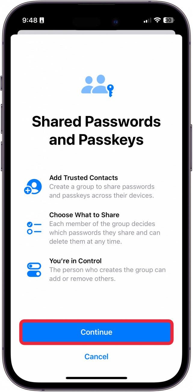 iOS 17 Passwort-Manager