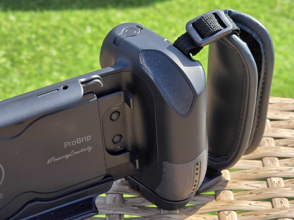 Die Daumenauflage am ShiftCam ProGrip