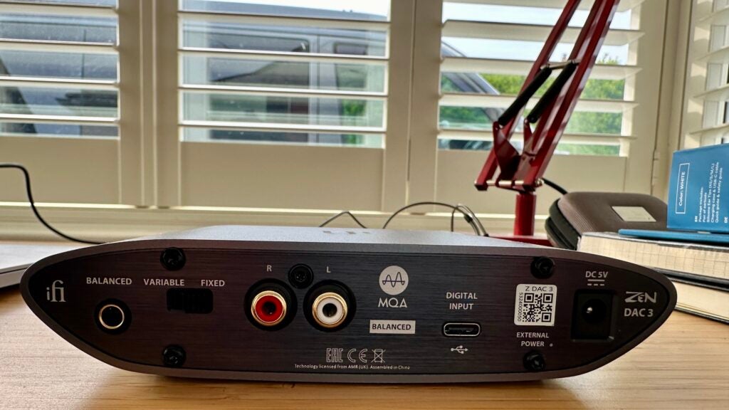 iFi ZEN DAC 3 – Anschlüsse hinten