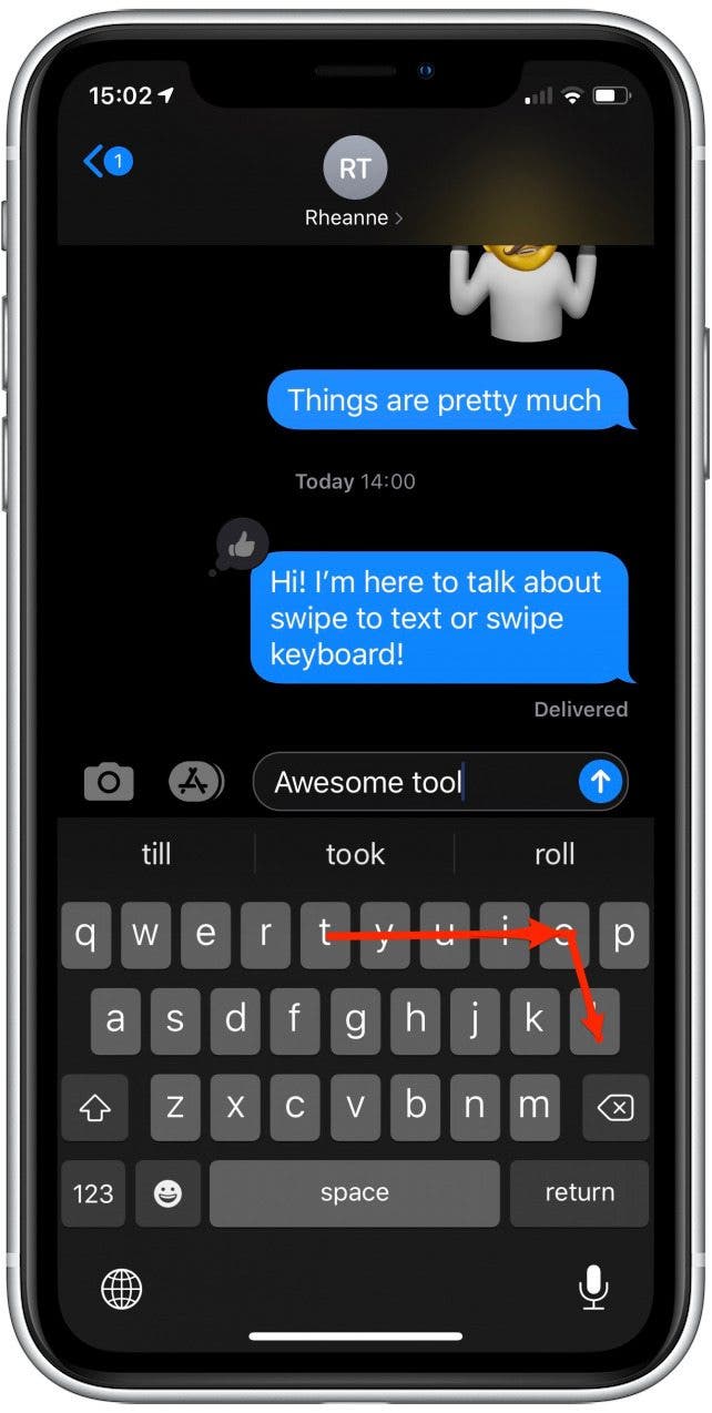 iOS-Tastatur