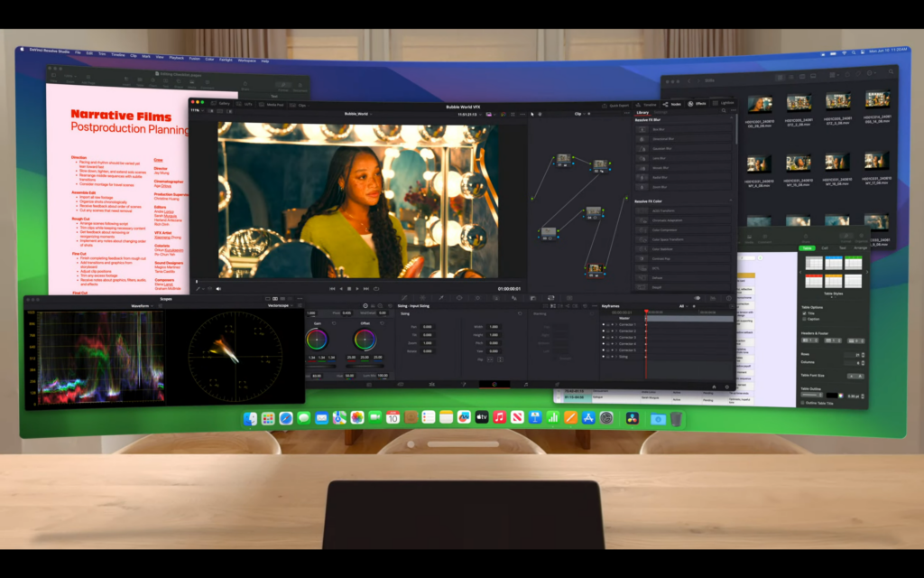 Ultra-Widescreen-Unterstützung auf Vision Pro