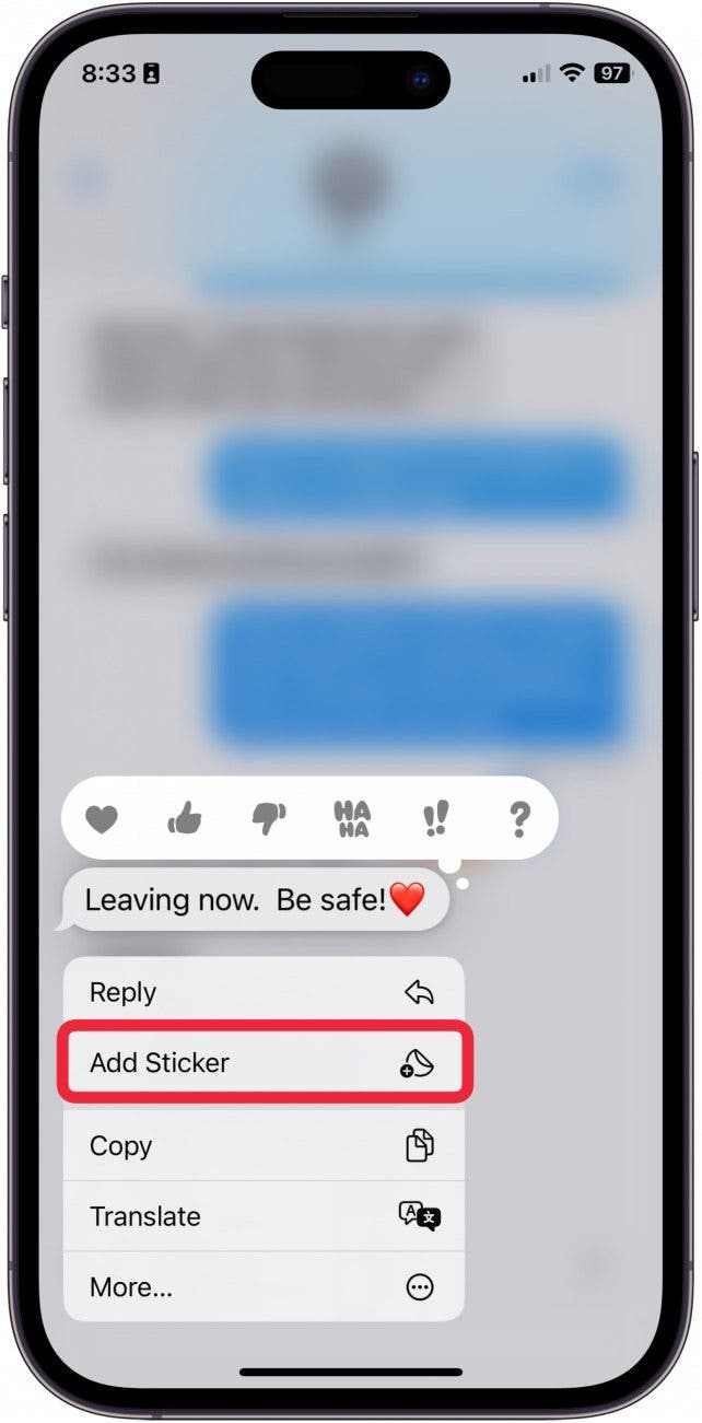 Liste der iPhone-Textreaktionen