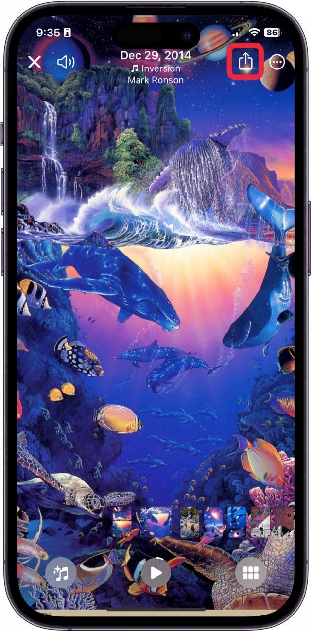 So senden Sie eine Diashow auf dem iPhone