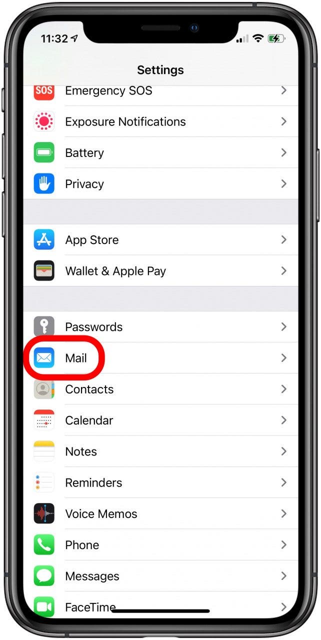 Tippen Sie auf E-Mail
