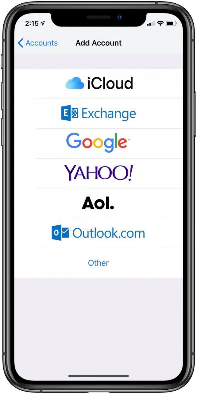 So fügen Sie auf dem iPhone ein E-Mail-Konto hinzu