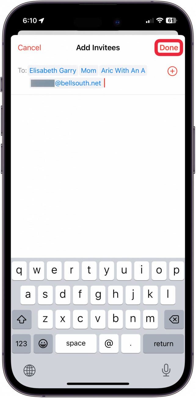 So teilen Sie ein Kalenderereignis mit dem iPhone