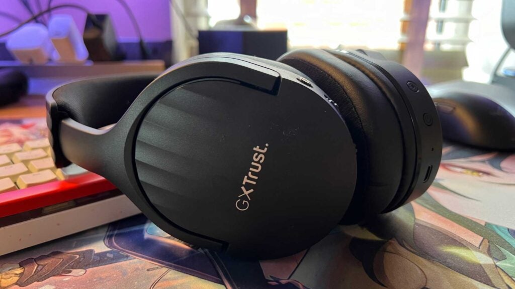 Die Trust Gaming GXT 491 Fayzo von der Seite betrachtet.