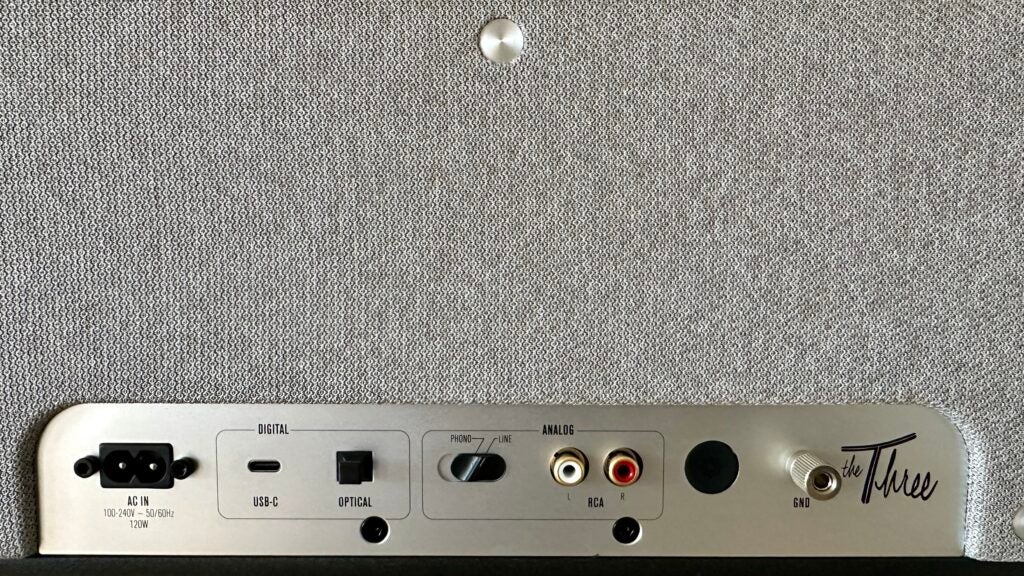 Klipsch The Three Plus – Anschlüsse hinten