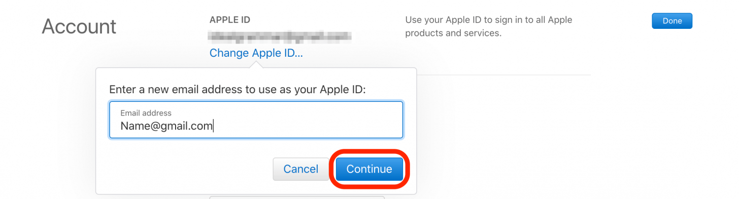 Neue E-Mail eingeben