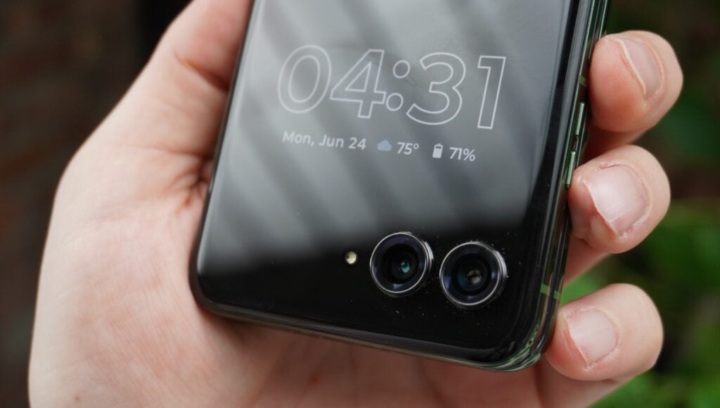 Razr 50 Ultra Cover-Bildschirmkameras