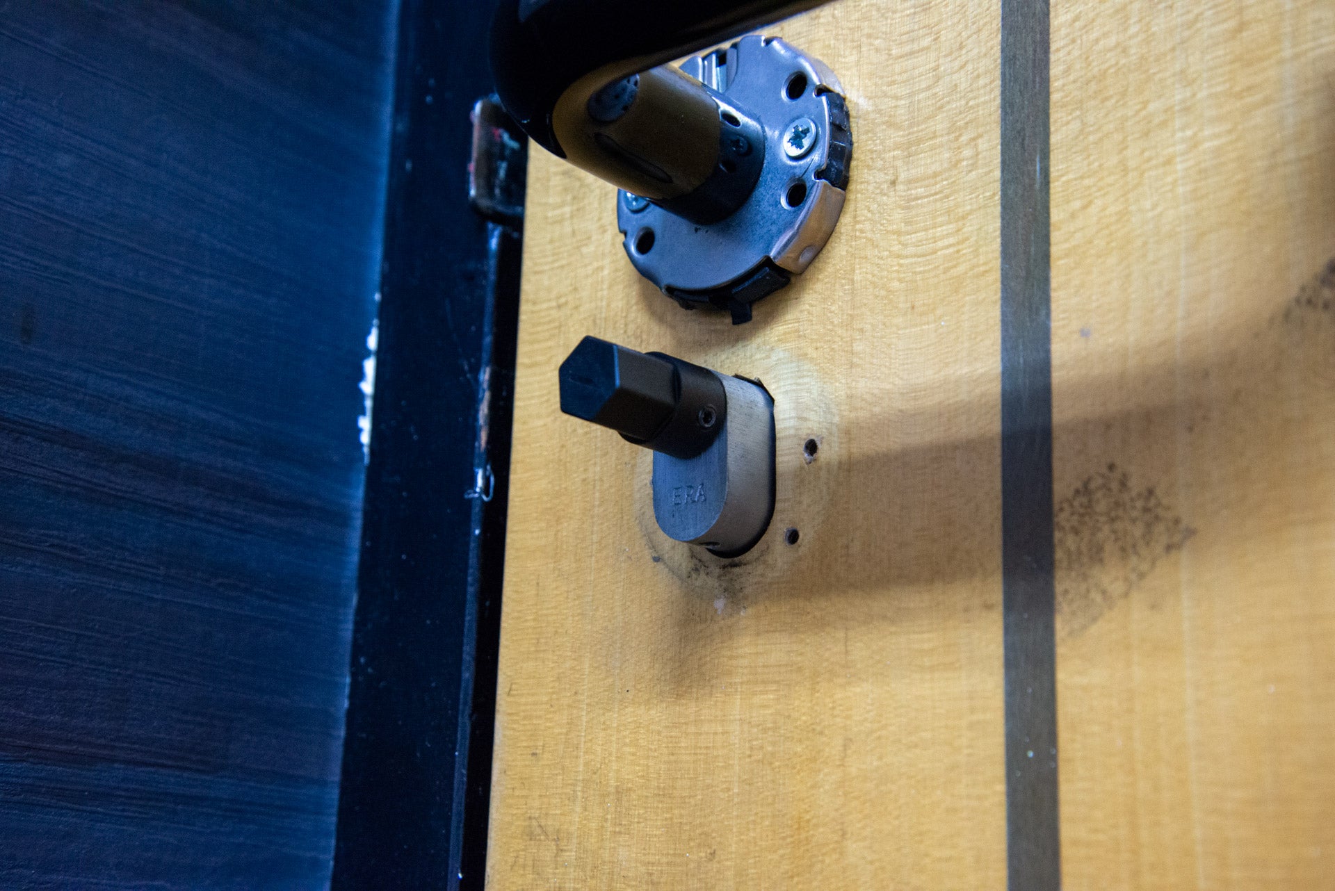 SwitchBot Lock Pro-Adapter montiert