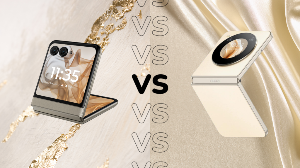 Motorola Razr 50 vs Nubia Flip 5G Wie schneiden sie
