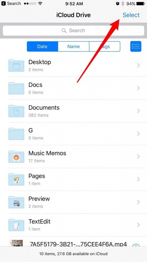 So erstellen Sie einen neuen Ordner in iCloud Drive auf