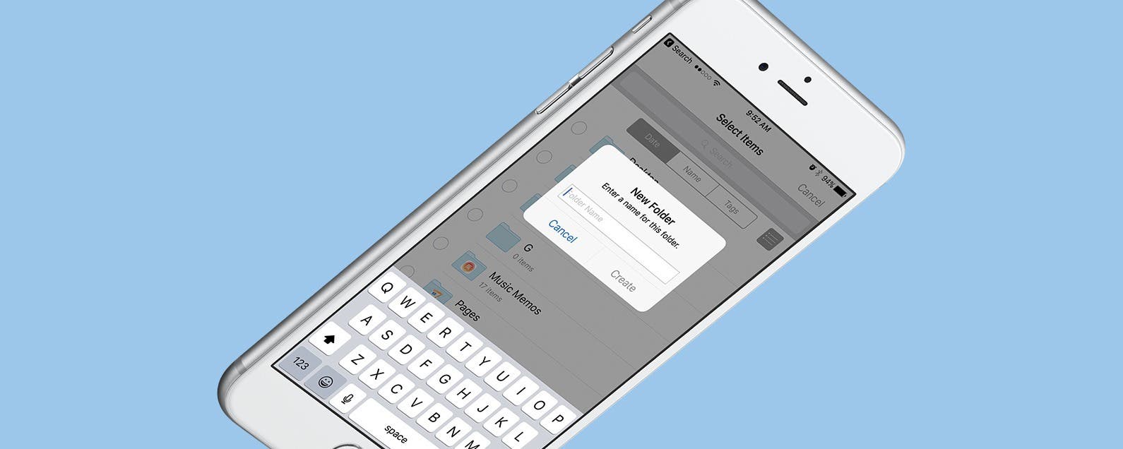 So erstellen Sie einen neuen Ordner in iCloud Drive auf