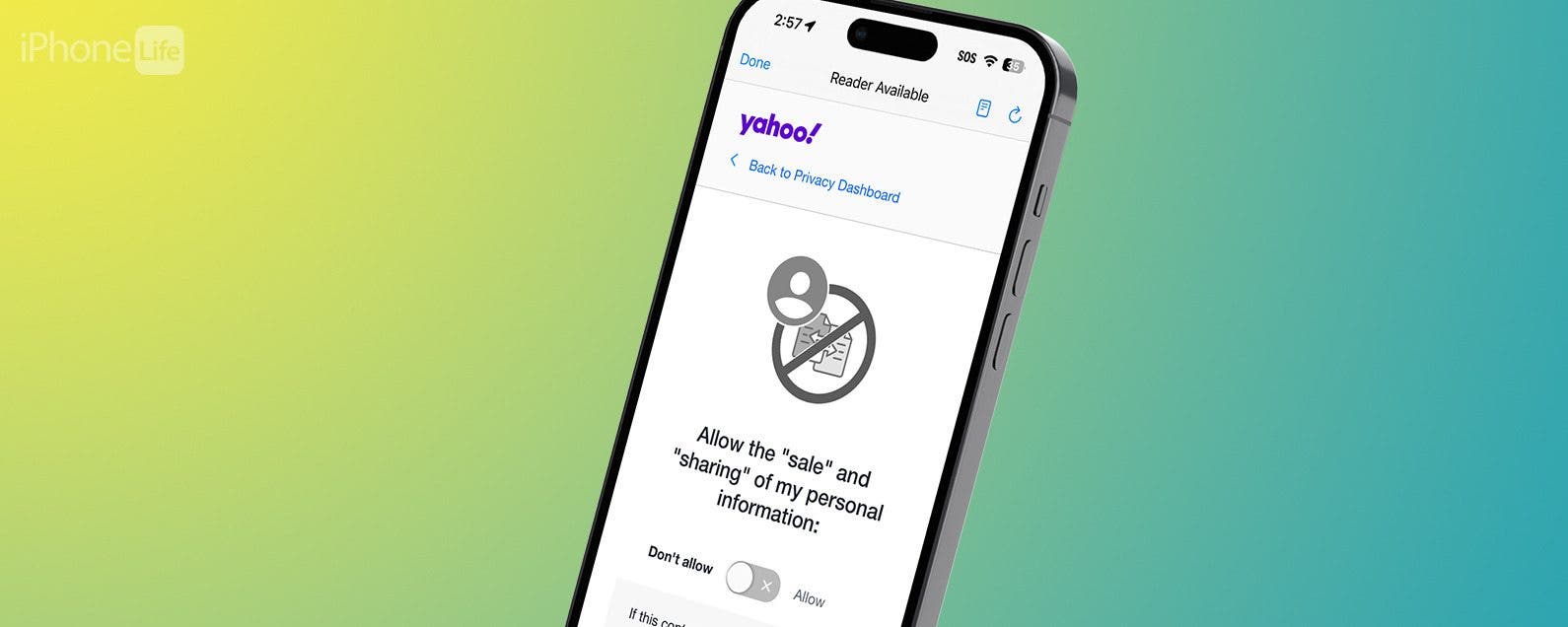 So teilen Sie Yahoo mit dass Ihre Daten nicht verkauft