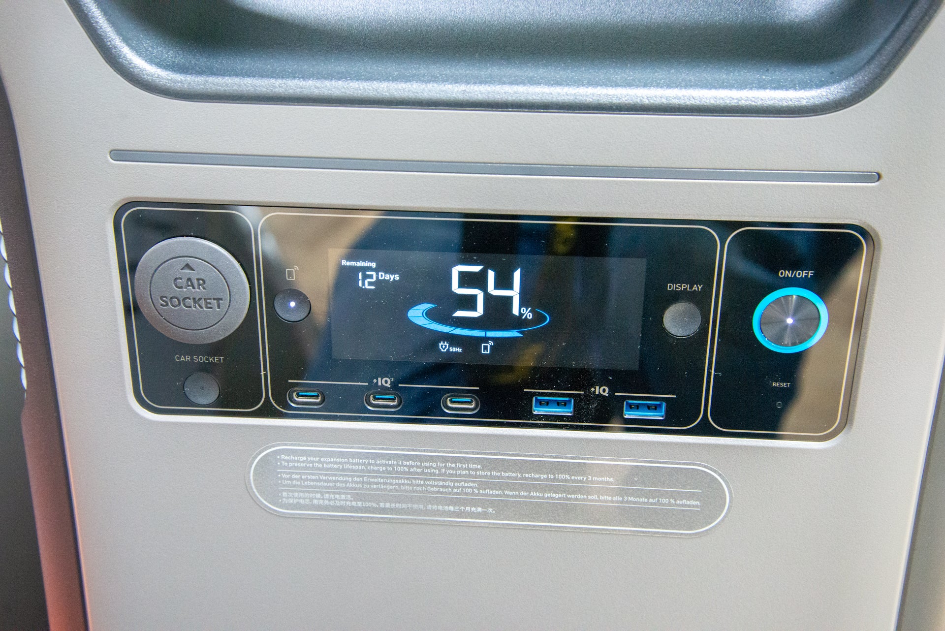 Anker Solix F3800 DC-Anschlüsse