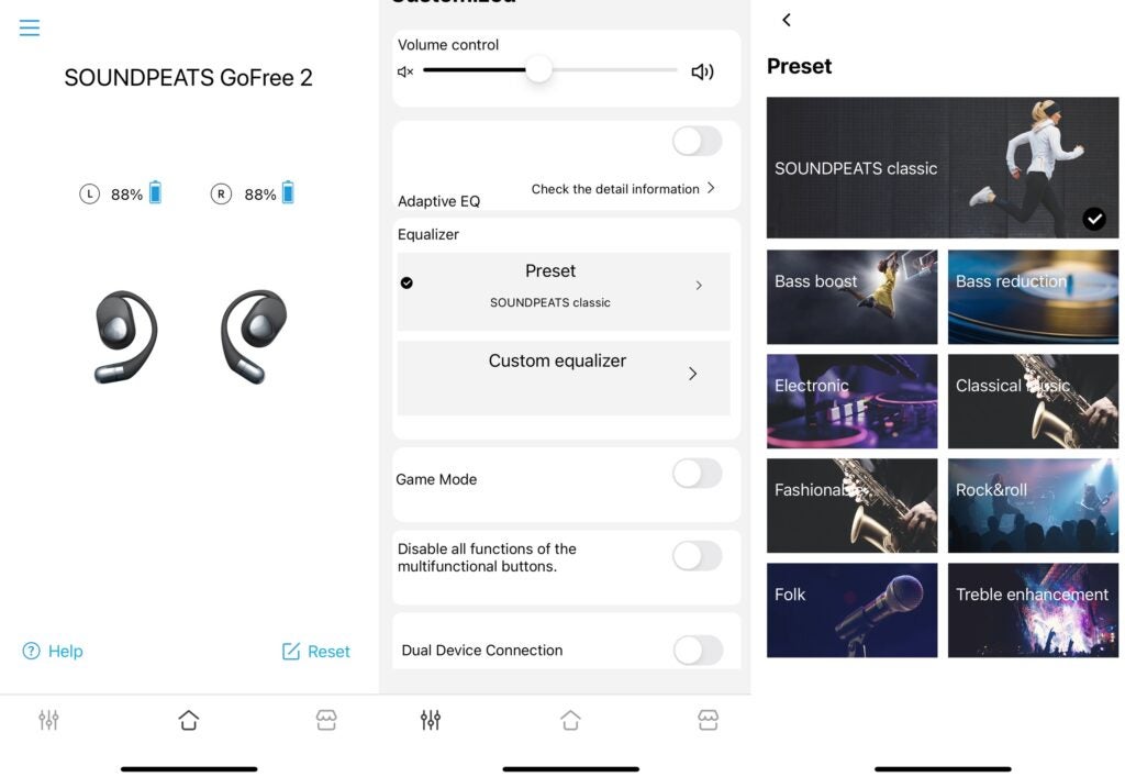 Soundpeats GoFree 2 Steuerungs-App
