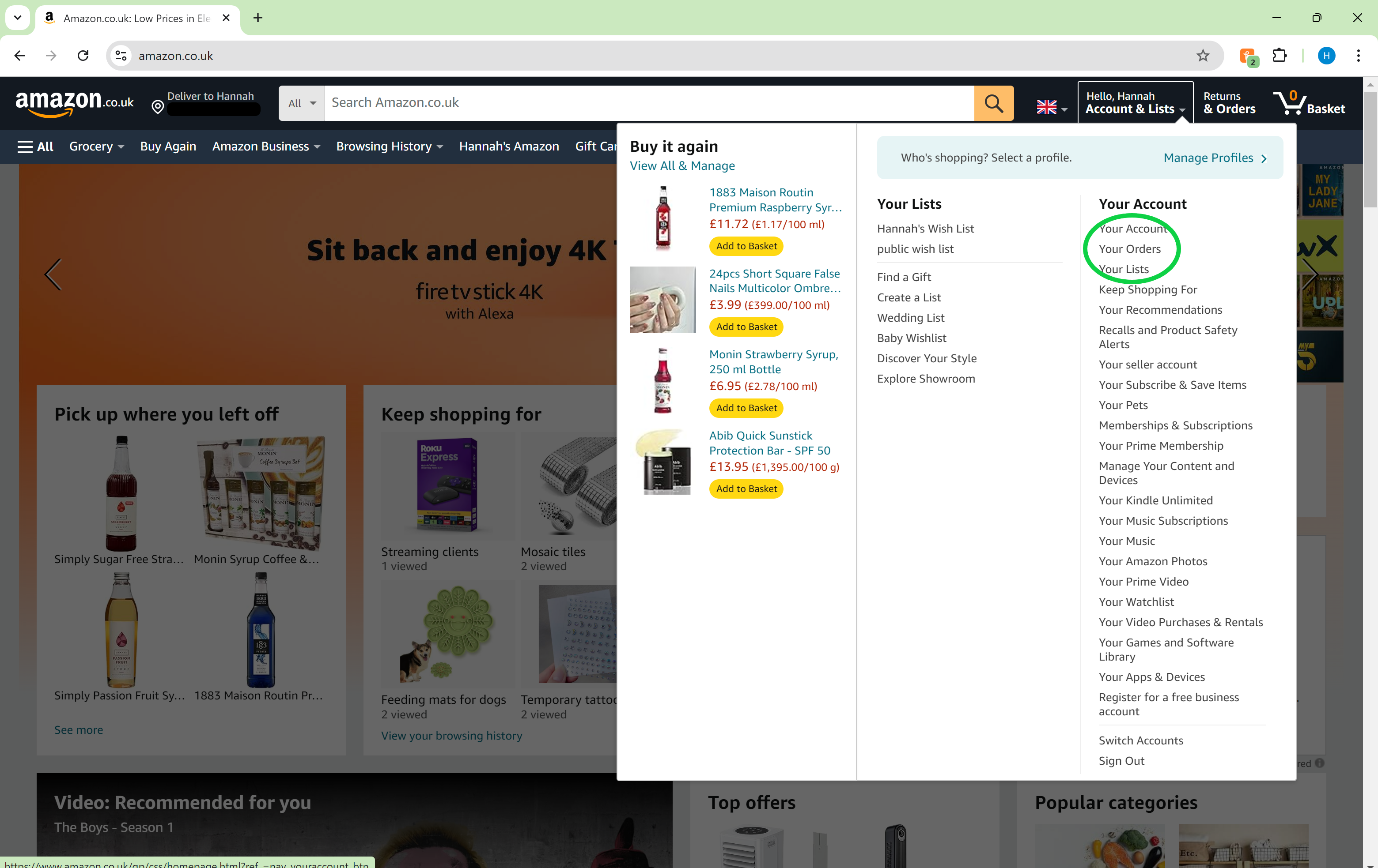 1722357388 372 So verbergen Sie eine Bestellung bei Amazon