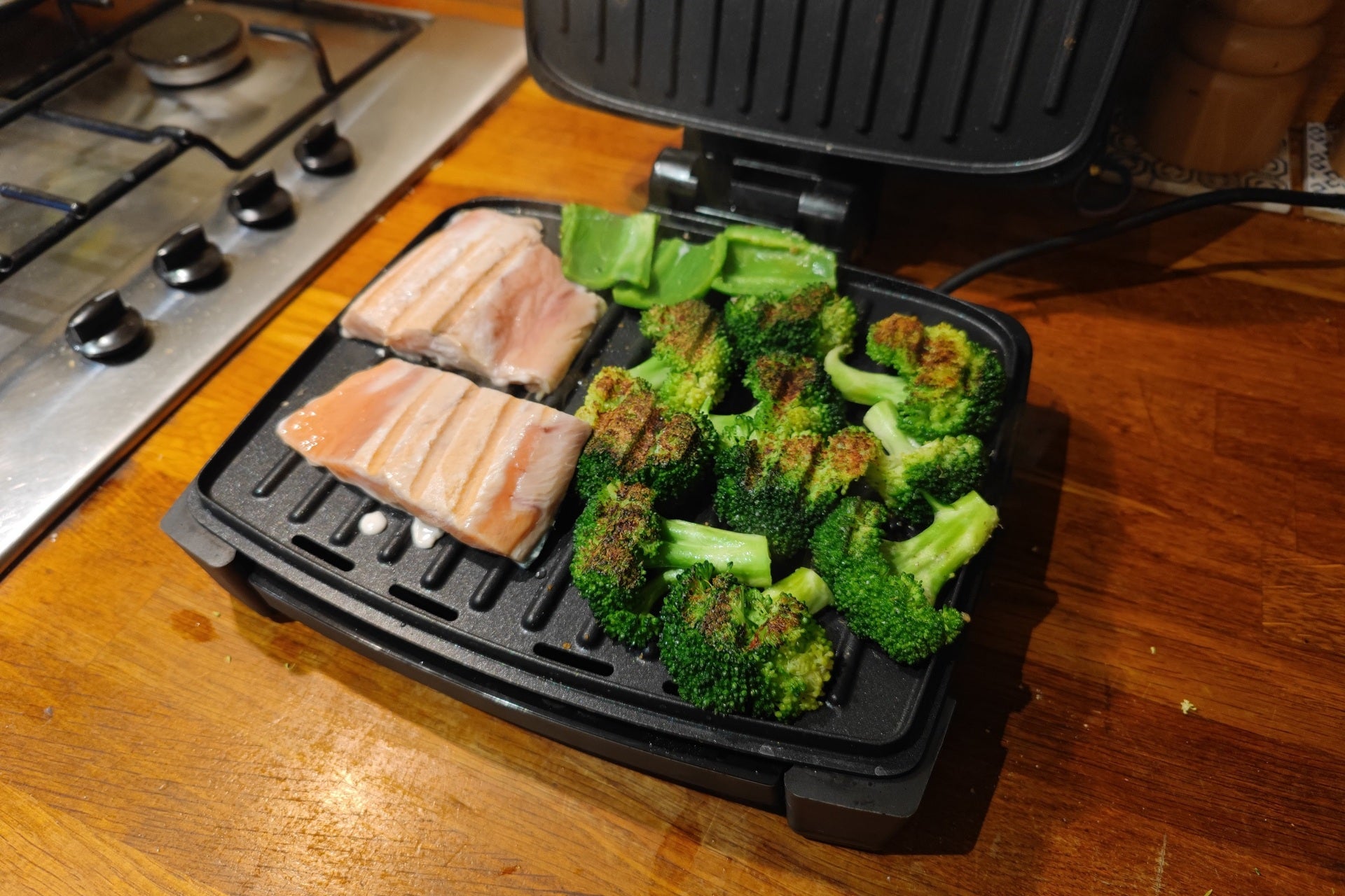George Foreman Medium Immersa Grill zum Kochen von Gemüse