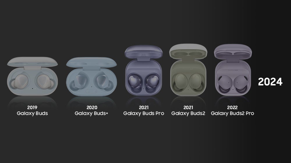 Aufstellung aller Galaxy Buds-Editionen von 2019 bis 2022