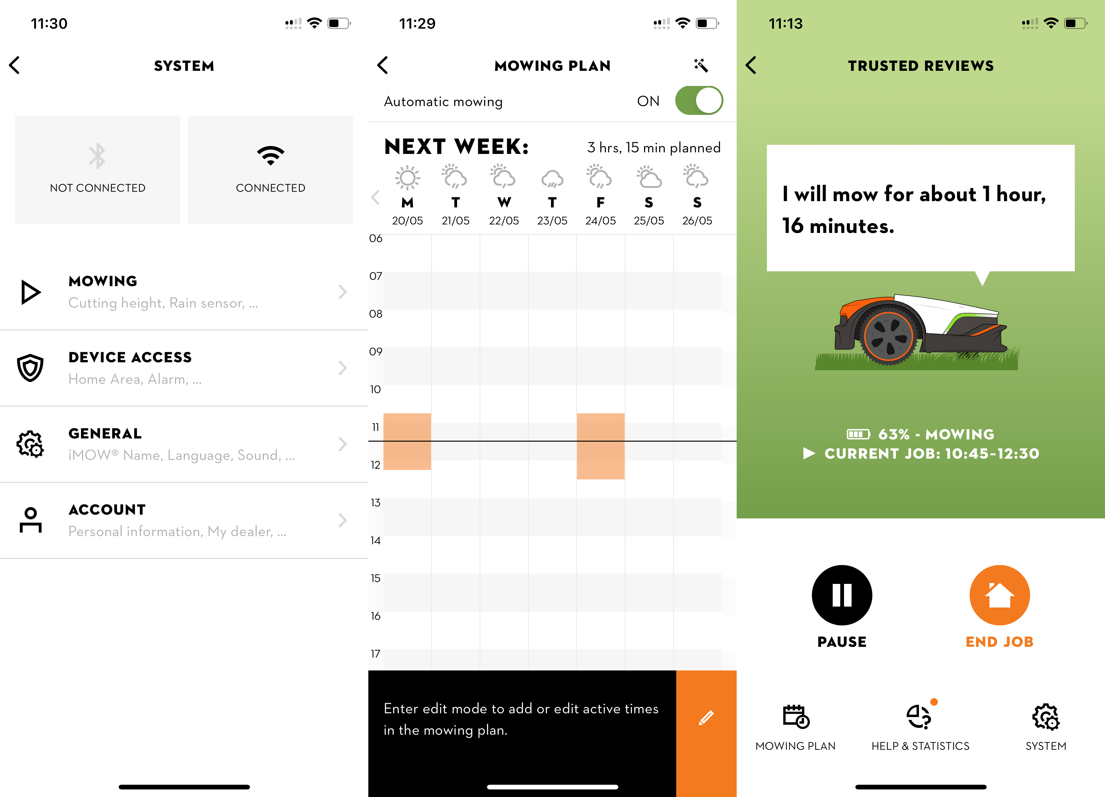 Stihl iMOW 7 App