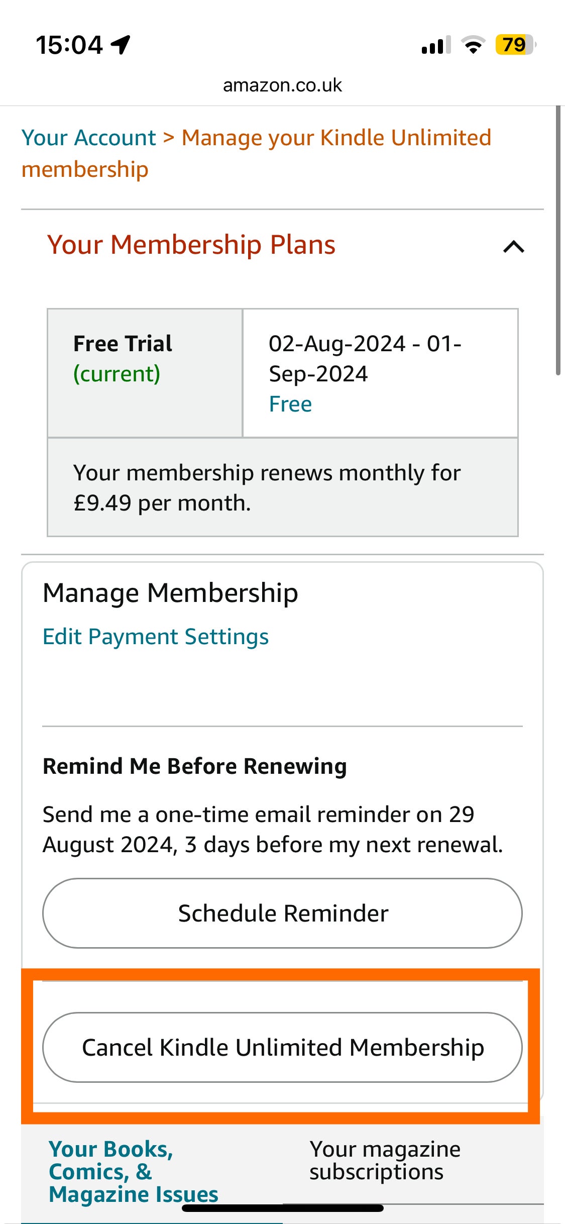 1722610105 333 So kuendigen Sie Kindle Unlimited