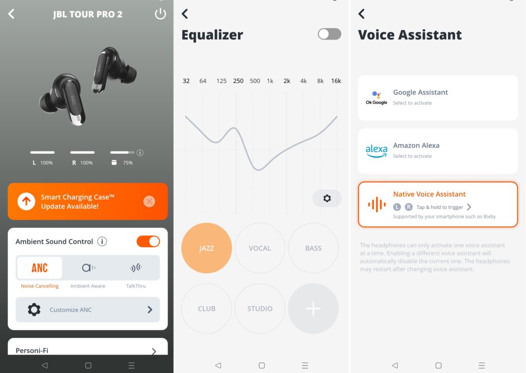 JBL Tour Pro 2 Kopfhörer-App