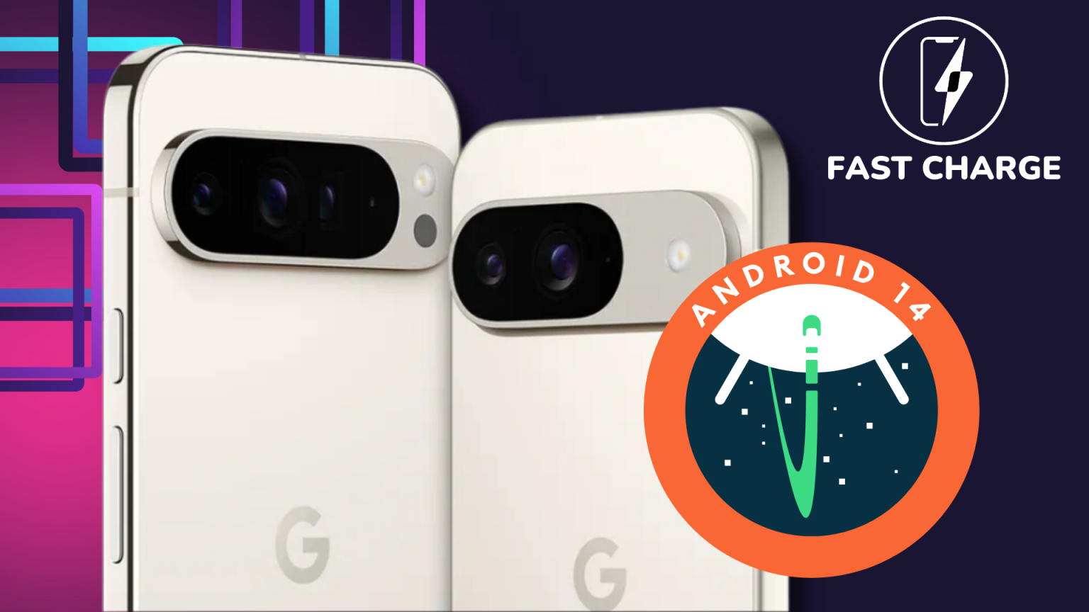 Fast Charge Das Pixel 9 wird mit Android 14 ausgeliefert