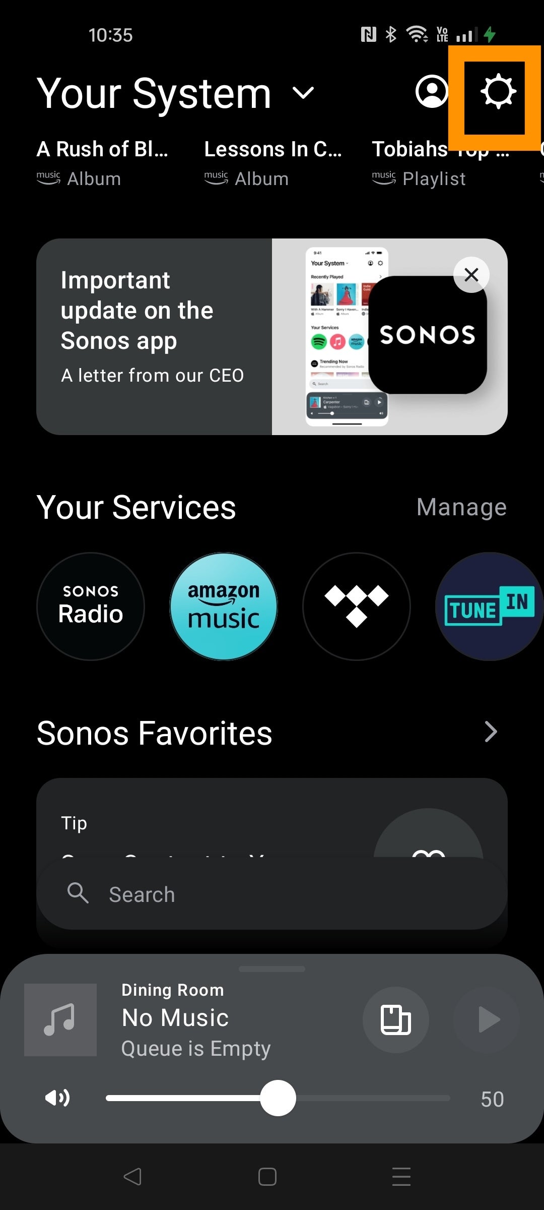 So stellen Sie einen Alarm bei Sonos ein
