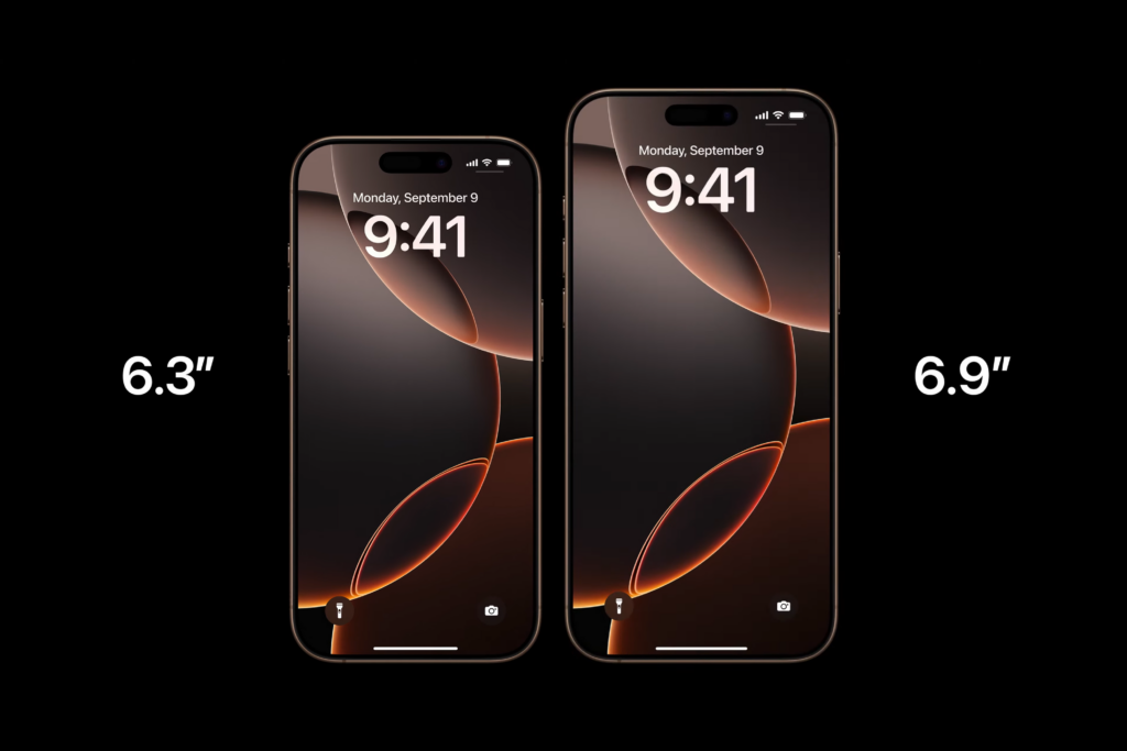 iPhone 16 Pro-Bildschirme