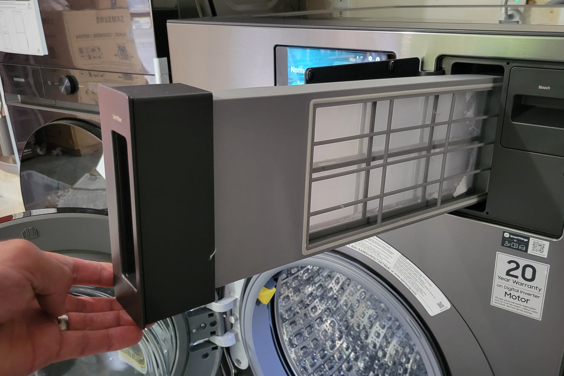 Samsung Bespoke AI Laundry Combo WD53DBA900HZA1 Flusenfilter