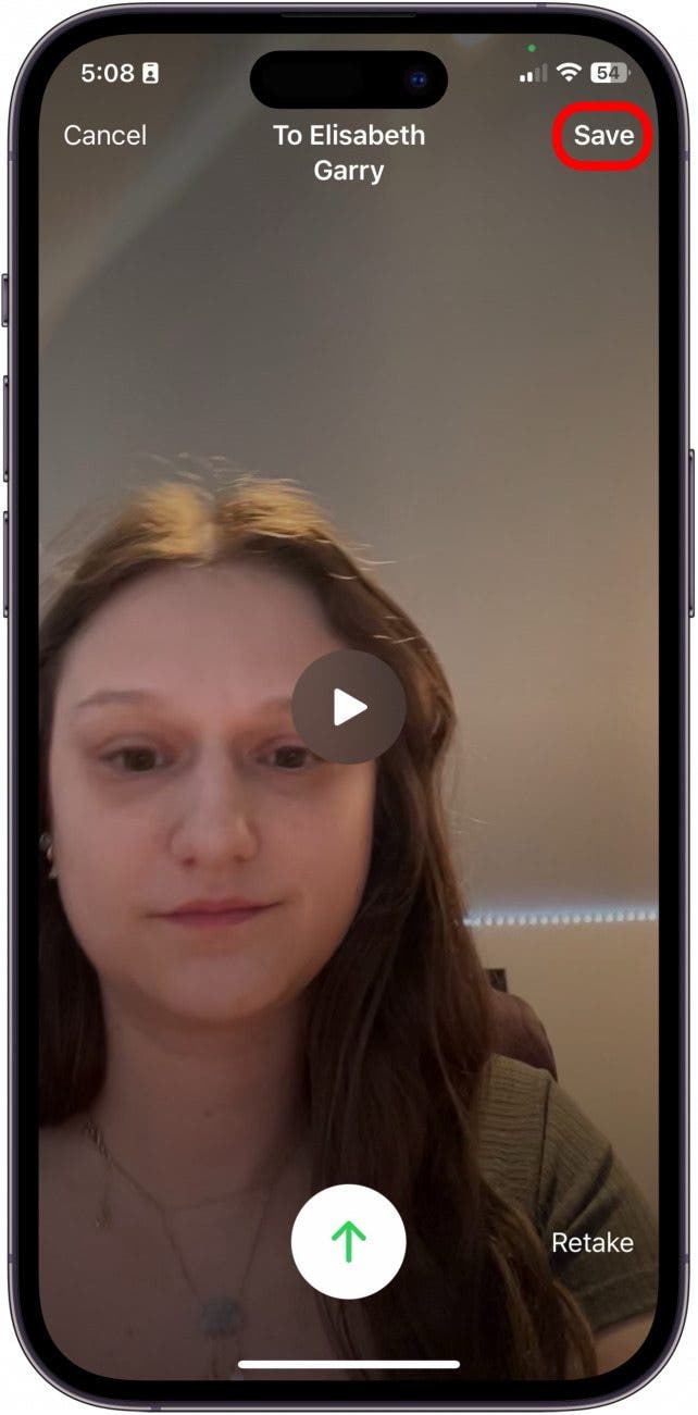 Videonachricht aufnehmen