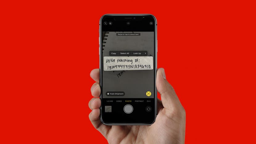 So verfolgen Sie eine Sendung mit Live Text auf dem iPhone