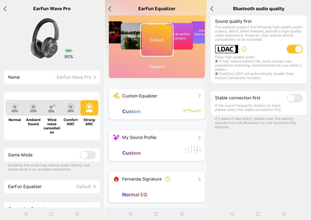 Earfun Wave Pro Audio-App