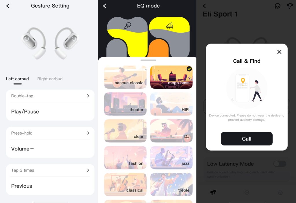 Baseus Eli Sport 1 App