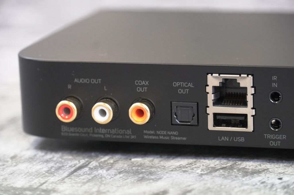 Bluesound Node Nano-Konnektivität