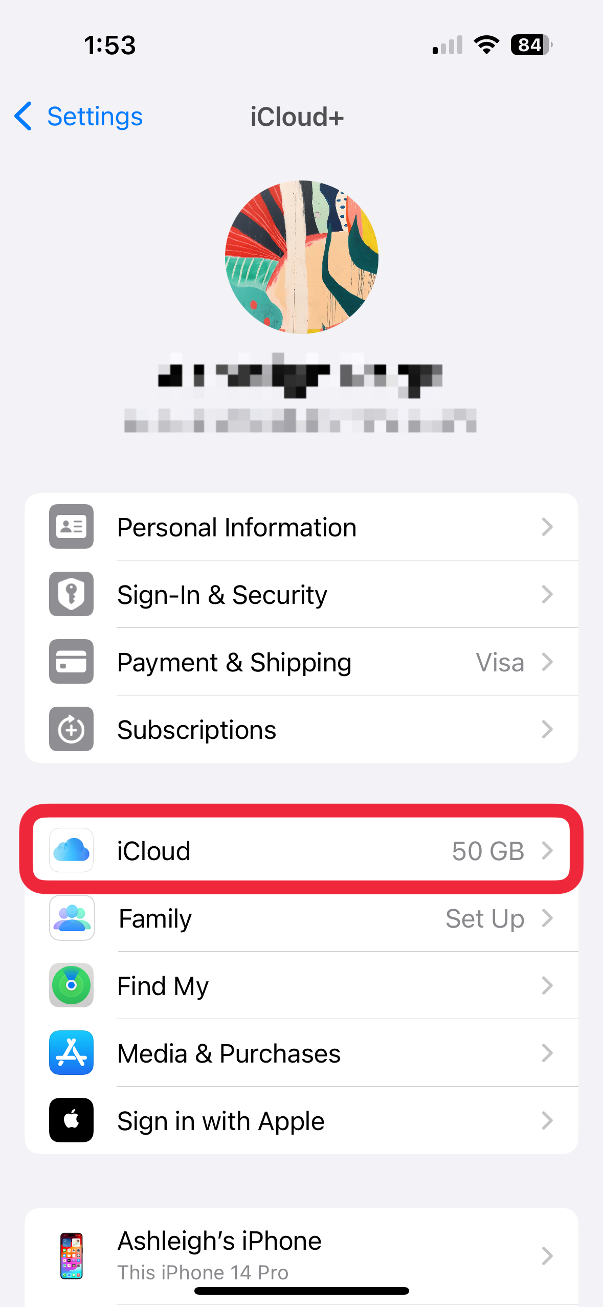 Tippen Sie auf iCloud, um gelöschte Notizen wiederherzustellen.
