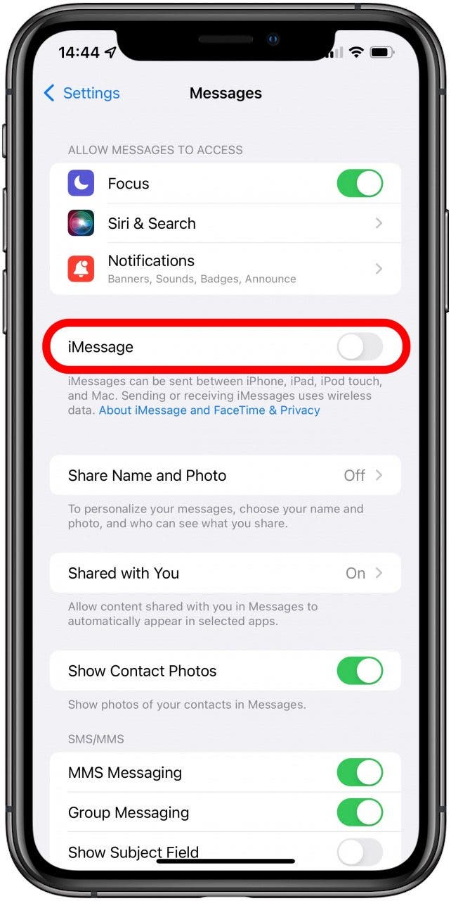 iMessage ausschalten – Facetime-Aktivierung auf dem iPhone fehlgeschlagen