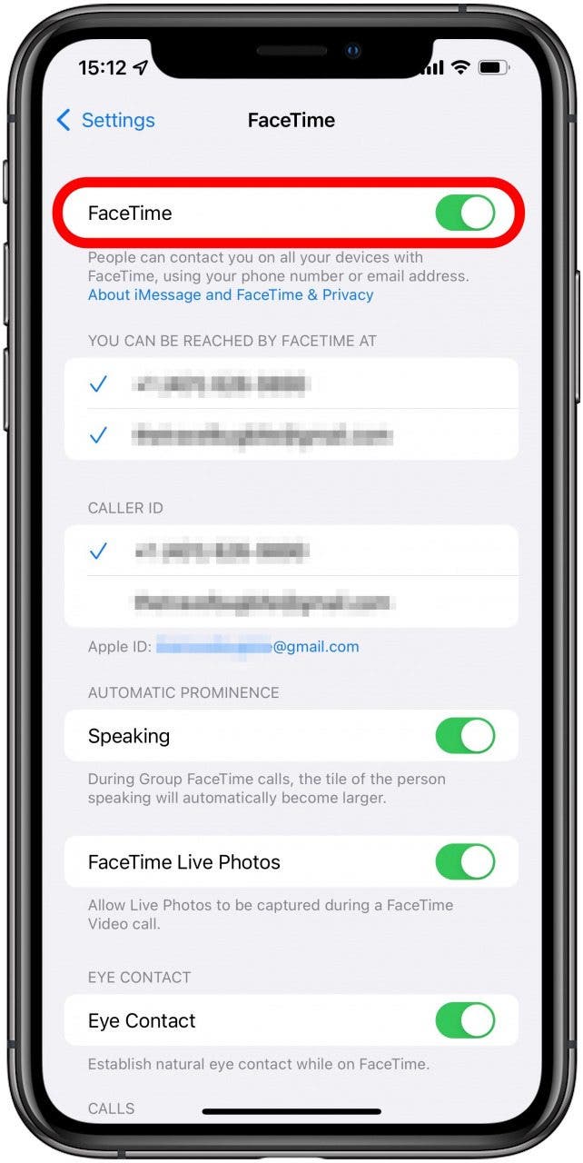 Schalten Sie FaceTime ein – in der Bildnachricht wird angezeigt, dass auf die Aktivierung gewartet wird