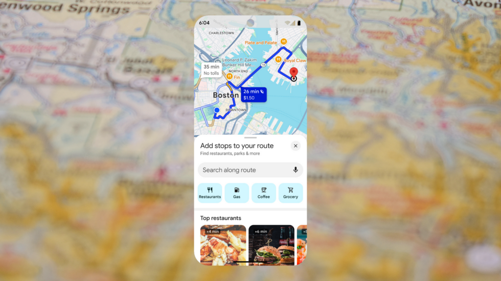 Entdecken Sie mit Google Maps Ihre Route