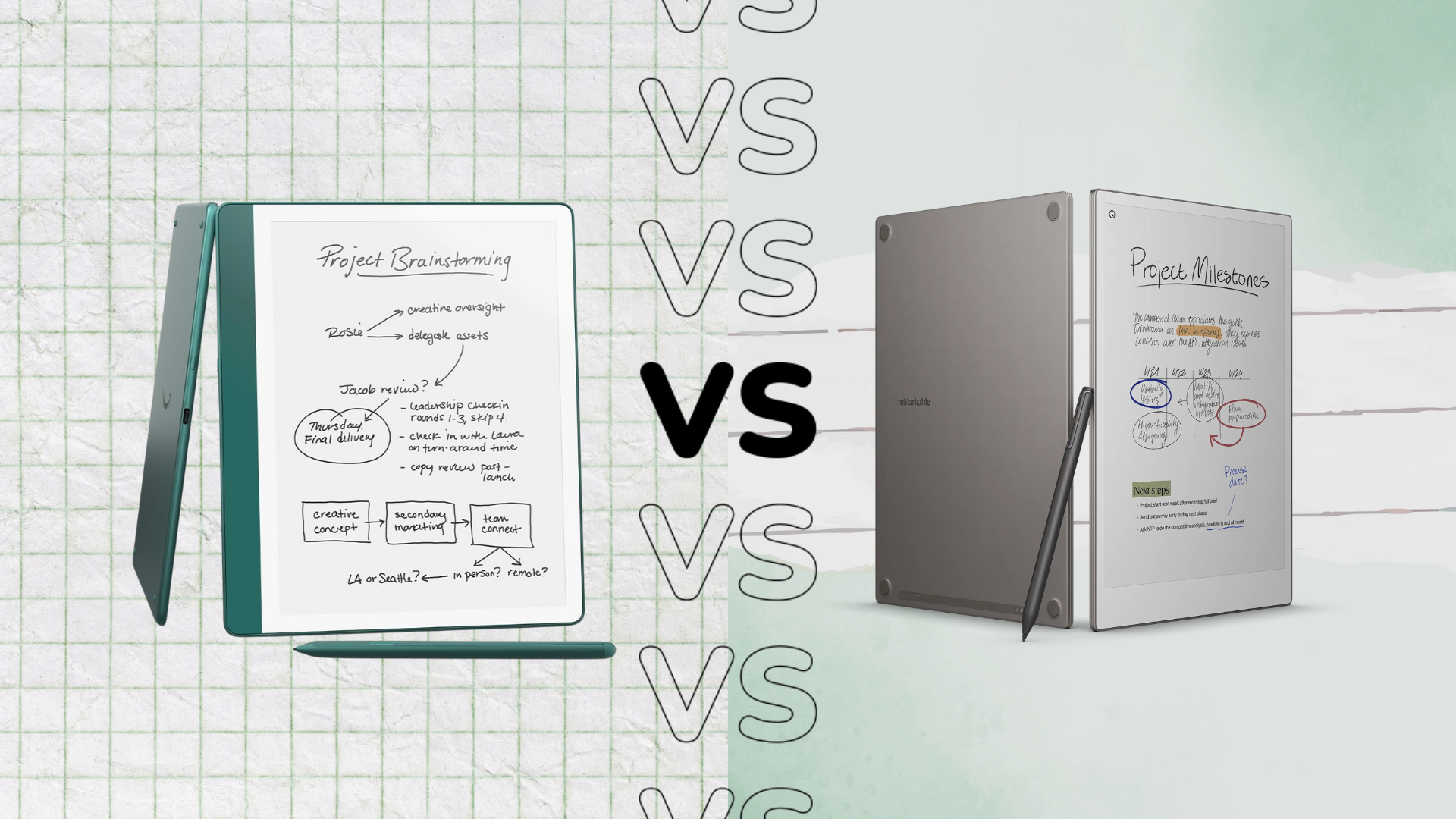 Kindle Scribe 2024 vs Remarkable Paper Pro Welches Notizgeraet sollten