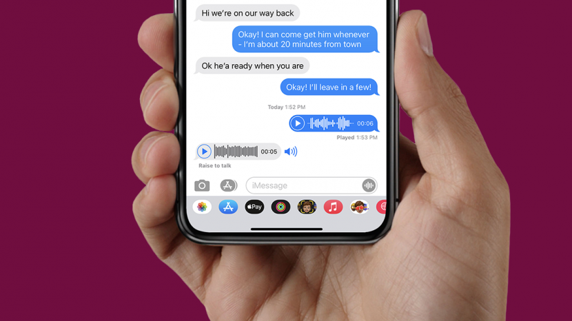 So senden und empfangen Sie Audio Textnachrichten auf Ihrem iPhone