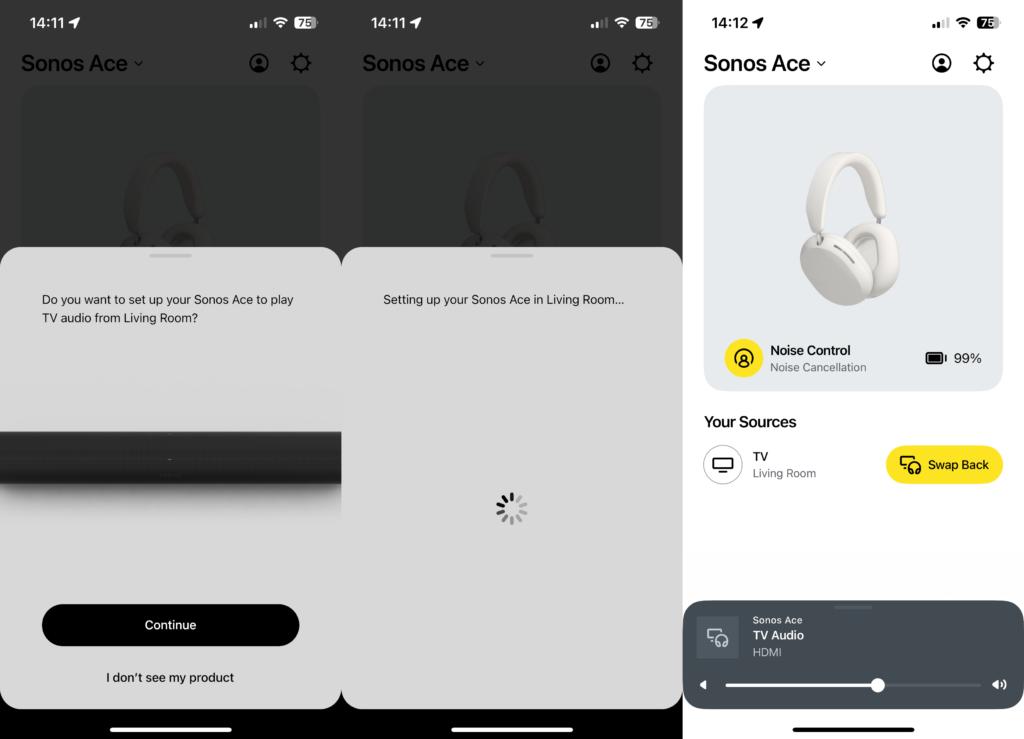 Sonos Ace TV Audio Swap-Setup